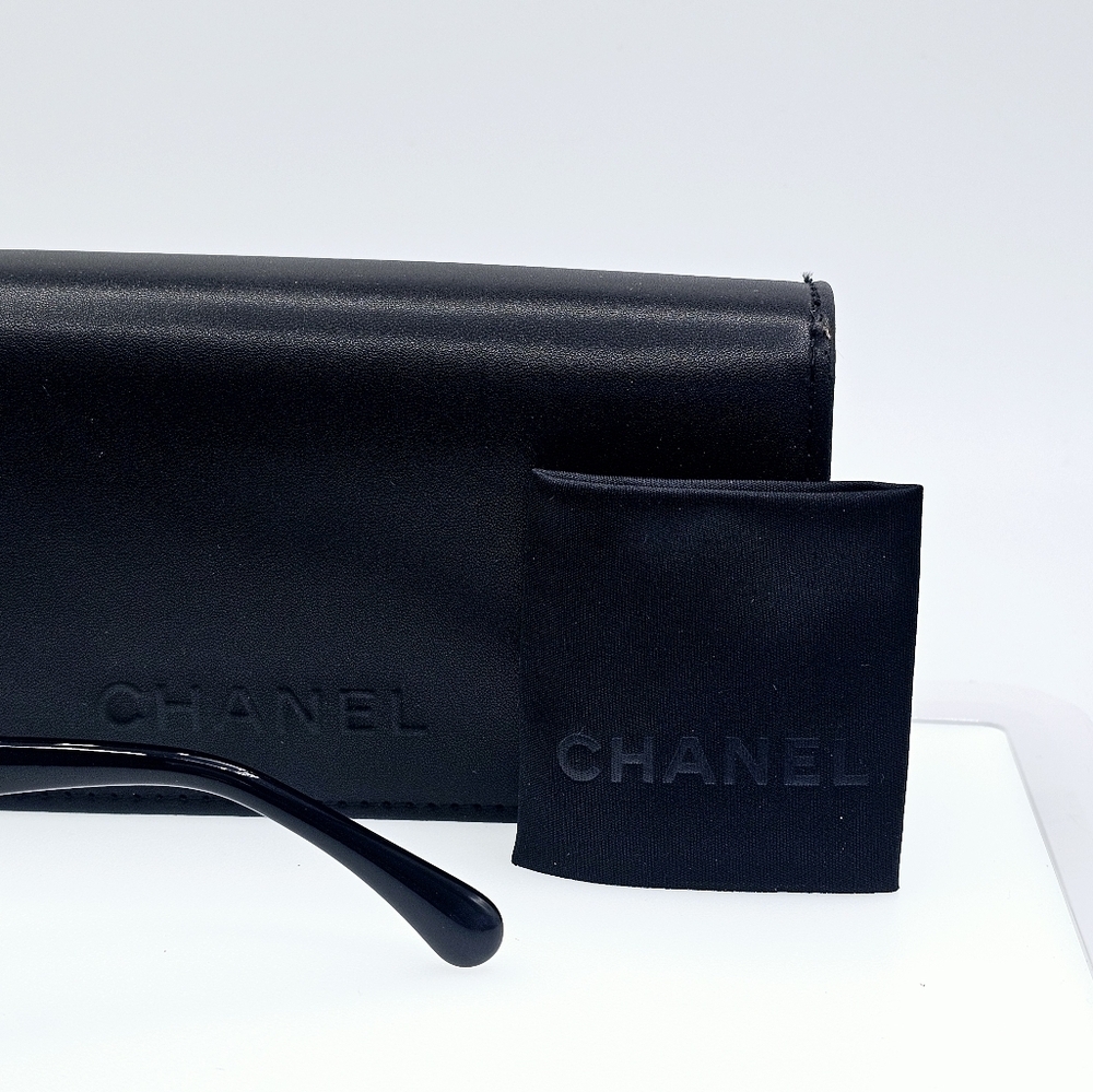 CHANEL CH5520A C501/S4 Designer Sunglasses | Black & Silver Frame | Grey Lenses - Picture 11 of 16